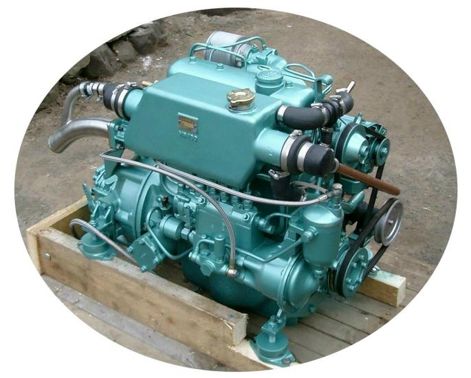 Description: Description: Fully-dressed OM636 marine engine